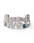 P / White Gold / Sapphire
