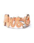 Q / Rose Gold / White Diamond