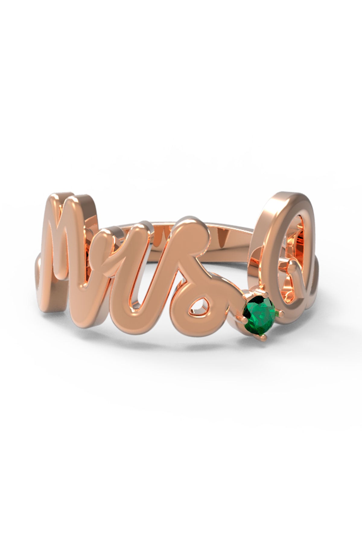 Q / Yellow Gold / Emerald