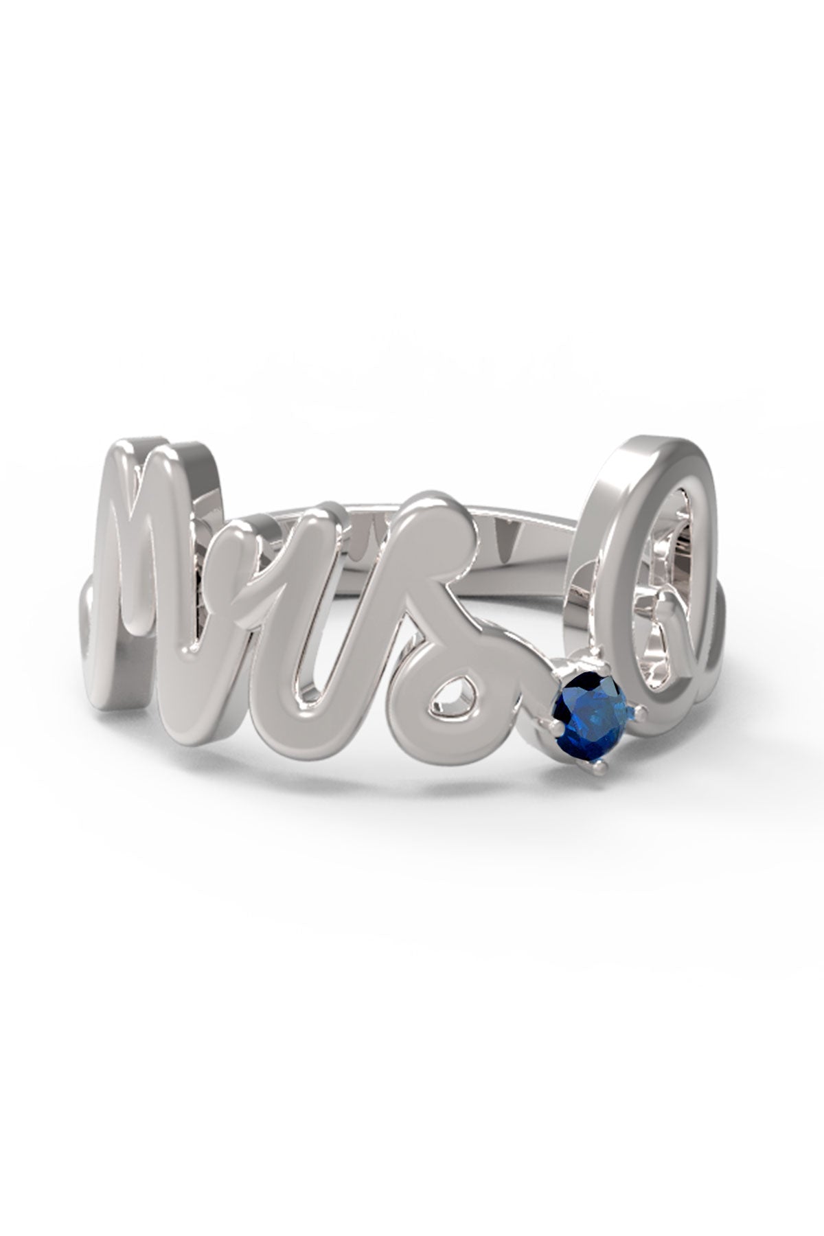 Q / White Gold / Sapphire