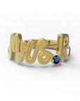 R / Yellow Gold / Sapphire