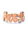 R / Rose Gold / White Diamond