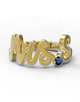 S / Yellow Gold / Sapphire