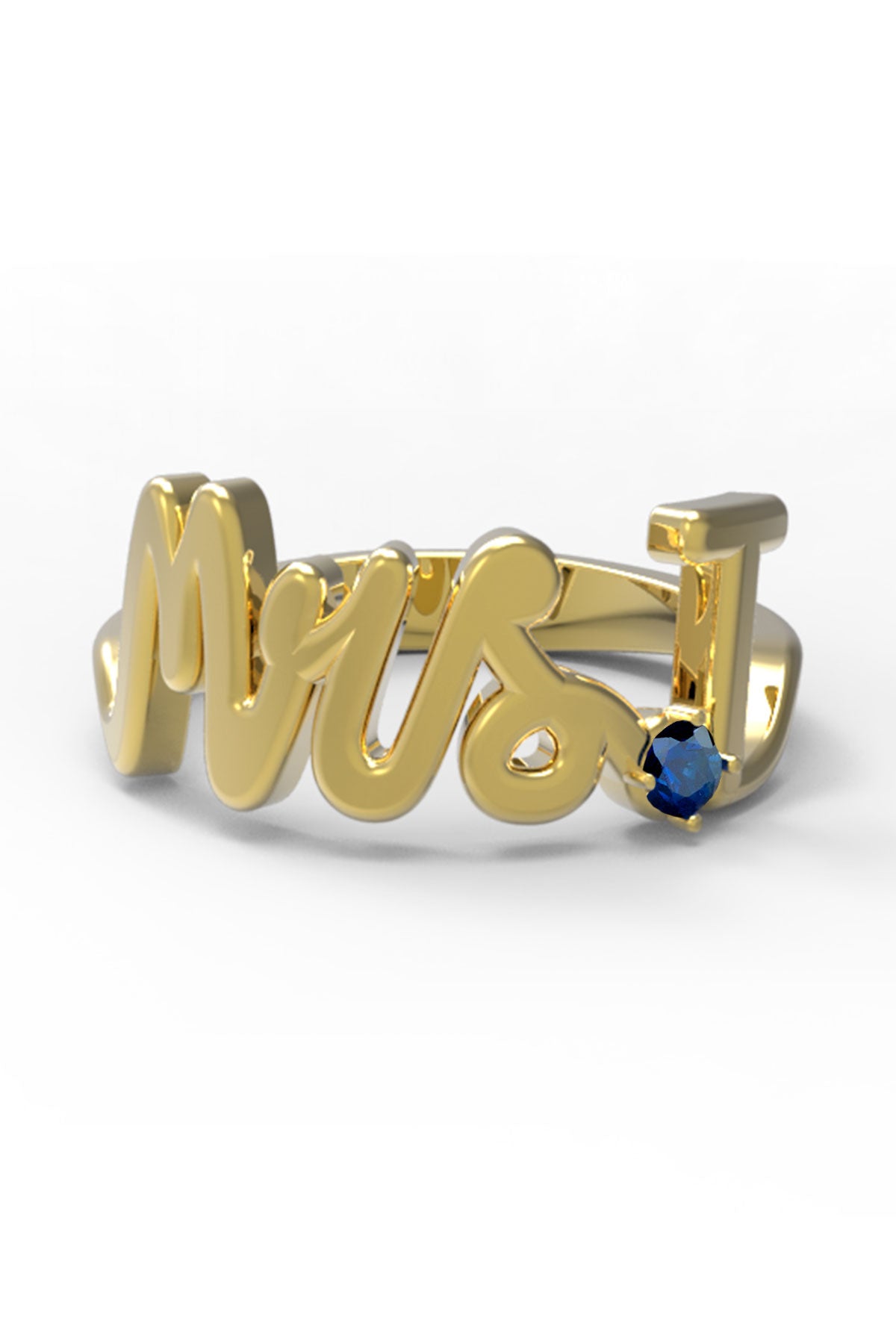 T / Yellow Gold / Sapphire