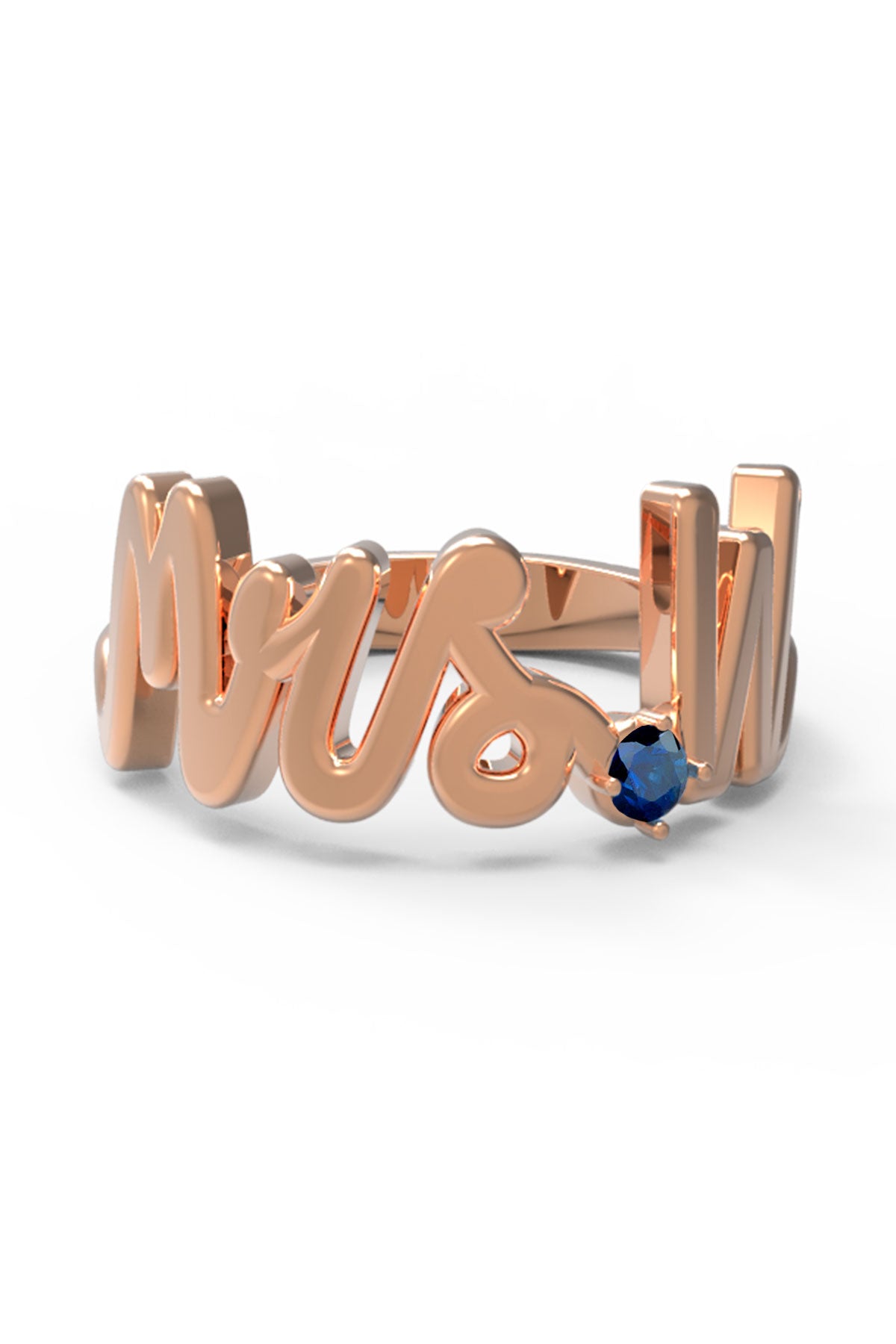 W / Rose Gold / Sapphire