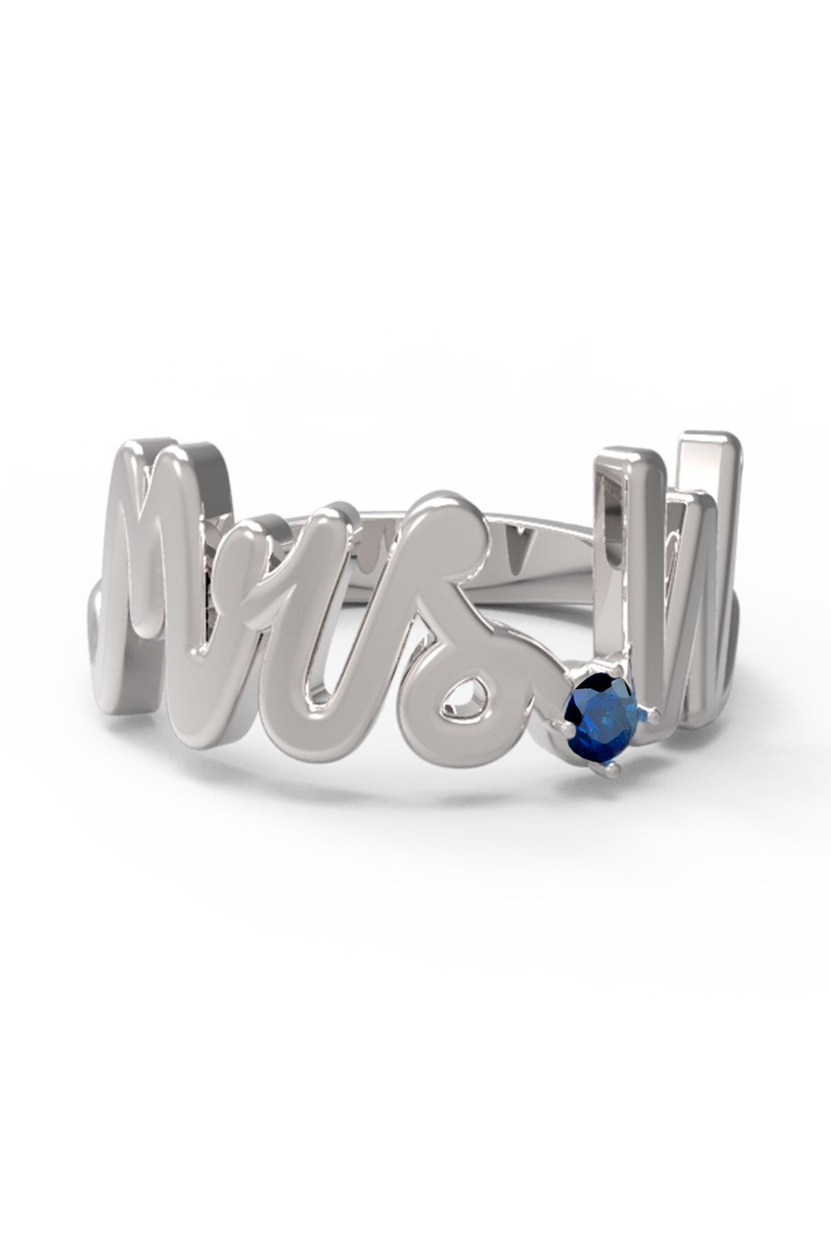 W / White Gold / Sapphire