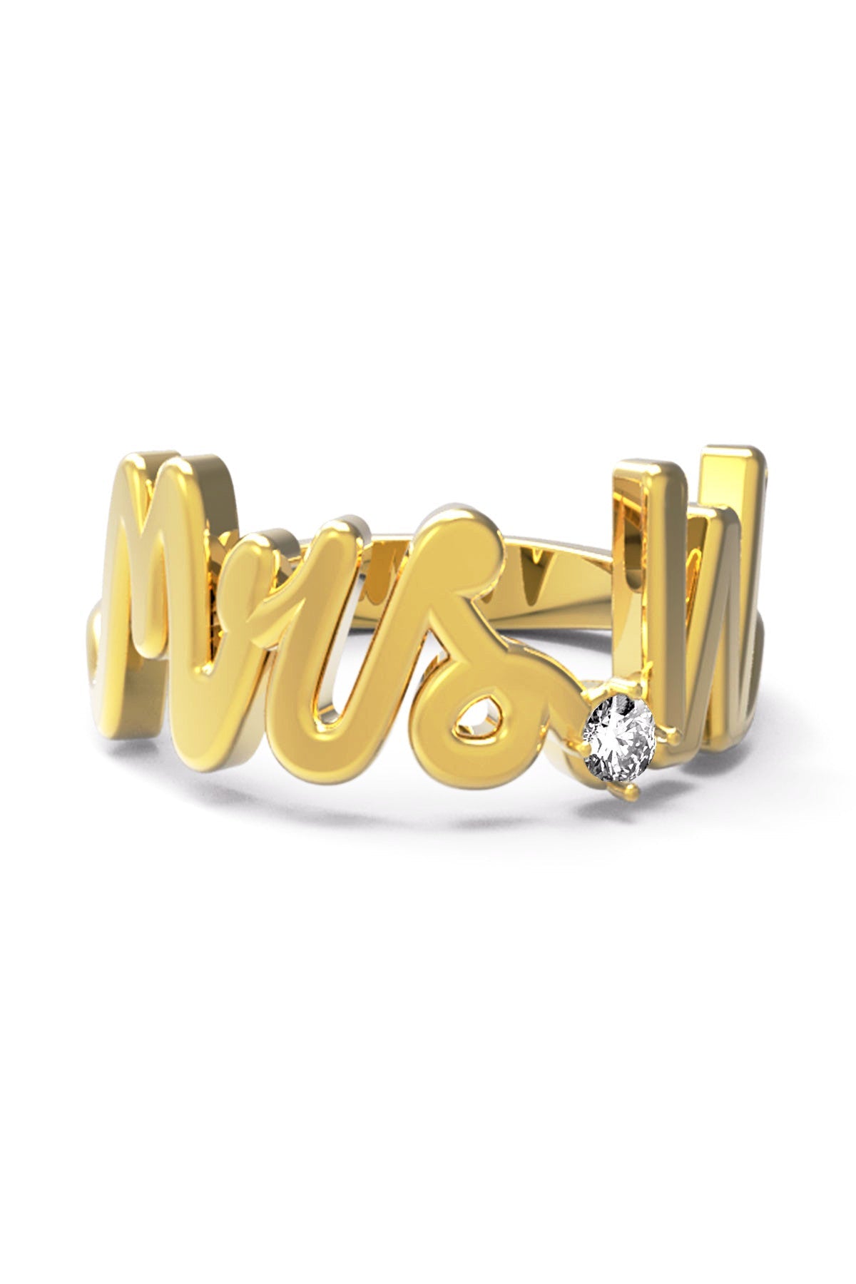 W / Yellow Gold / White Diamond