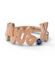 X / Rose Gold / Sapphire