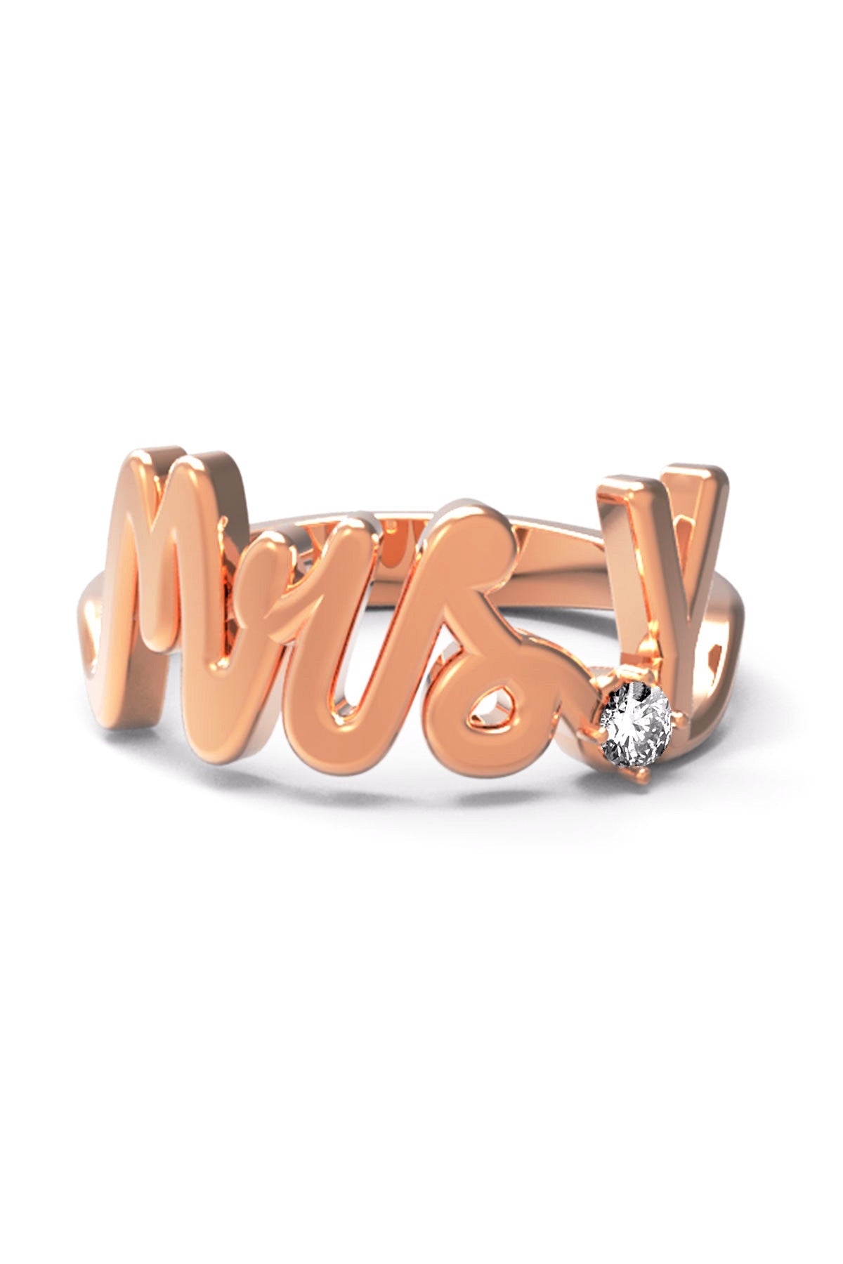 Y / Rose Gold / White Diamond