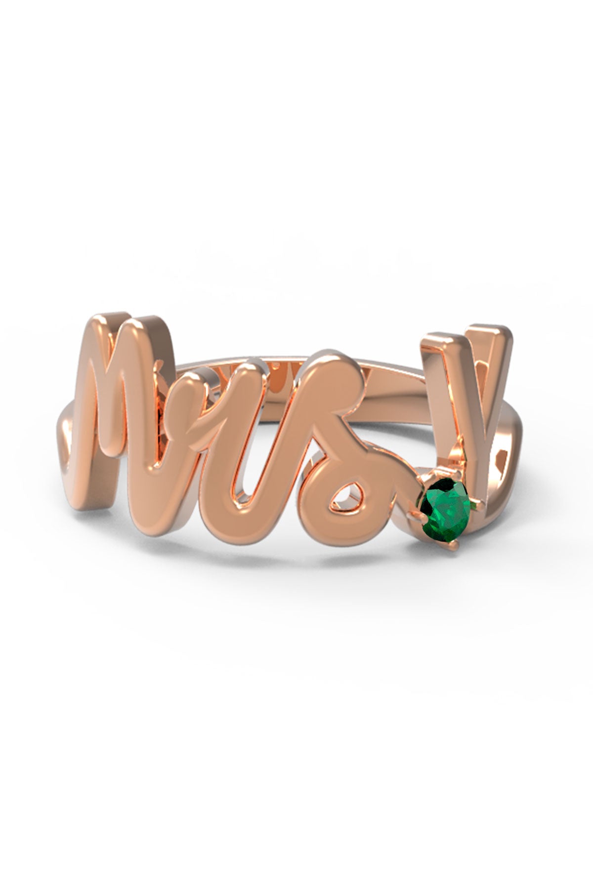 Y / Rose Gold / Emerald