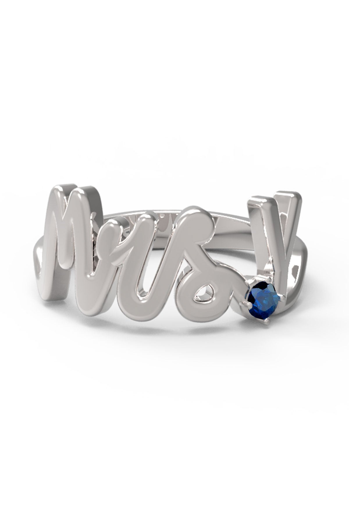 Y / White Gold / Sapphire