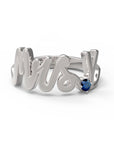 Y / White Gold / Sapphire