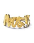 Y / Yellow Gold / White Diamond