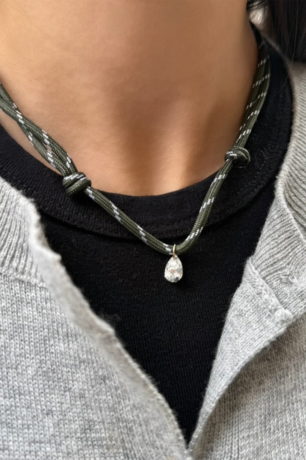 Diamond Paracord Necklace