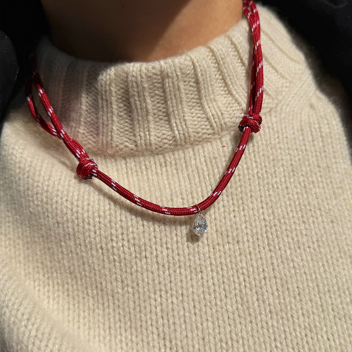 Diamond Paracord Necklace