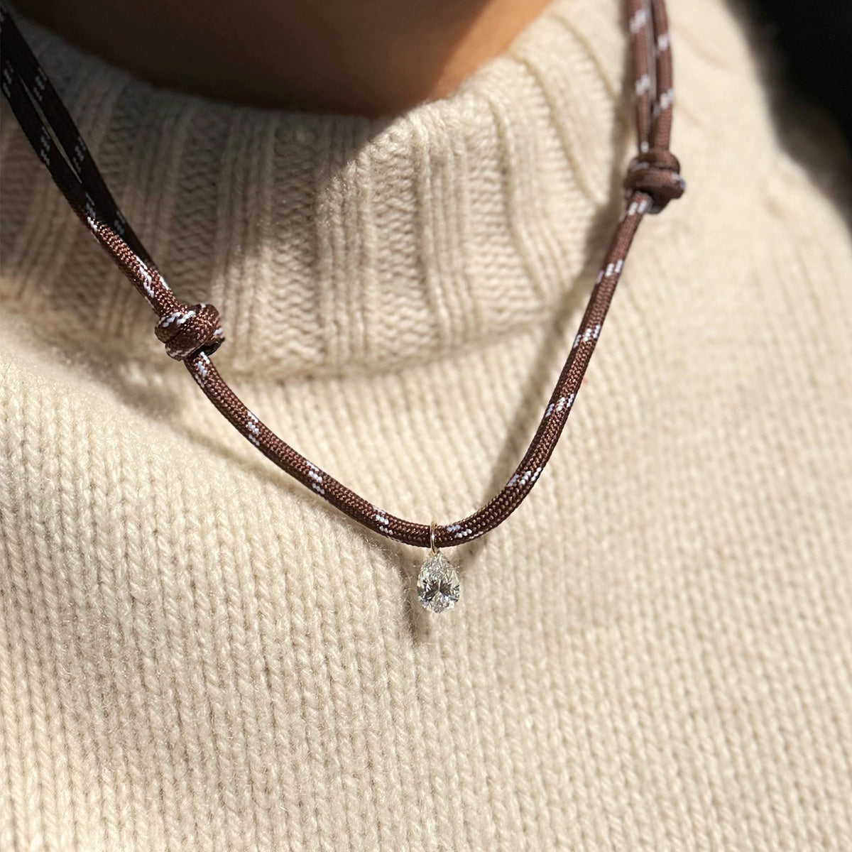 Diamond Paracord Necklace