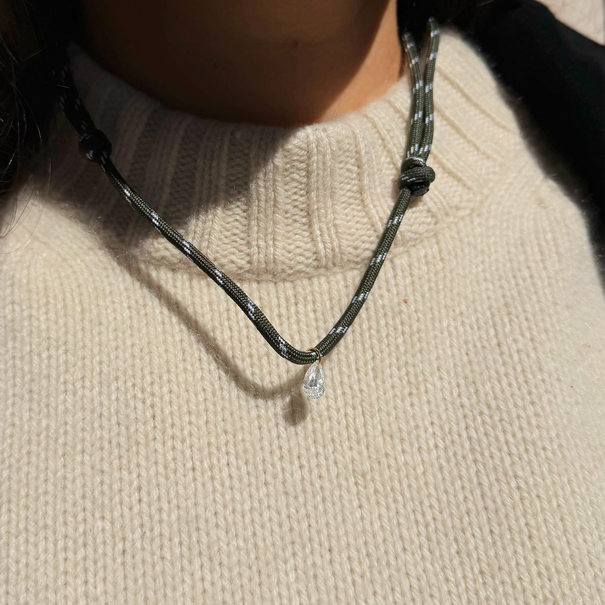 Diamond Paracord Necklace