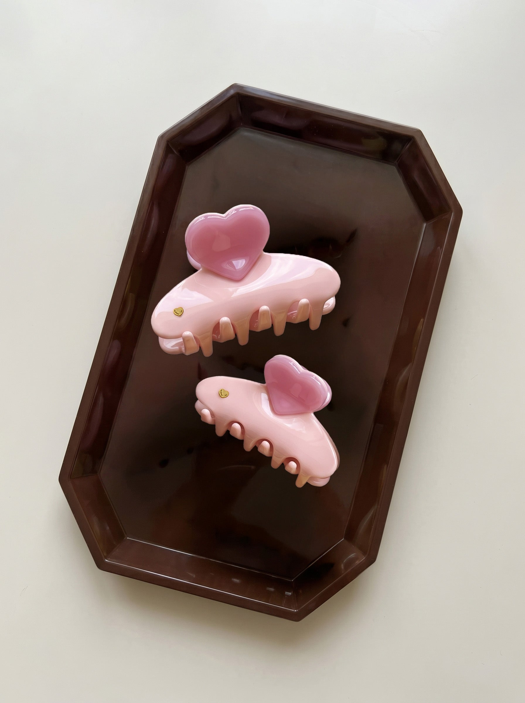 Heart Jelly Hair Clip Set