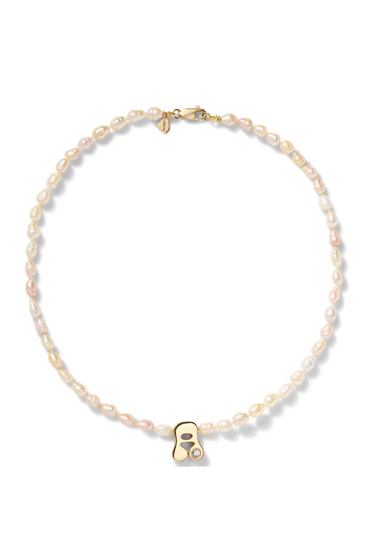 Stellar Letter Pearl Necklace