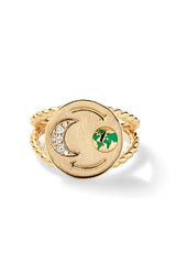 To The Moon & Back Signet Ring - In Stock