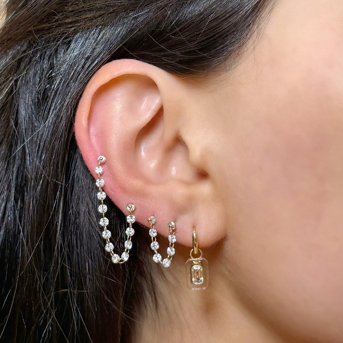 The Short Thread Earring