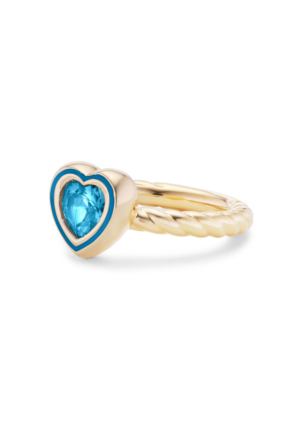 Madison Heart Bezel Stack Ring