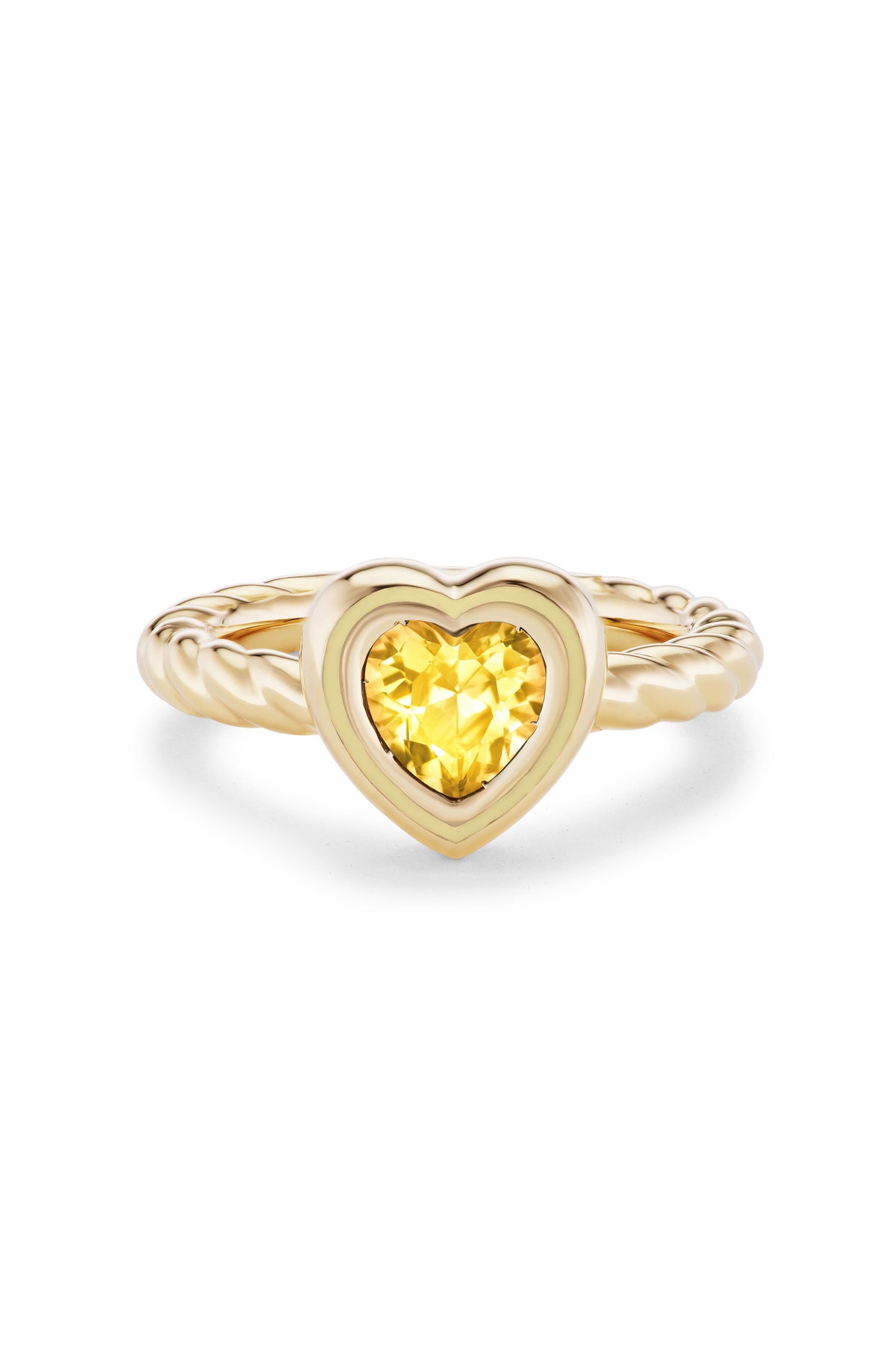Madison Heart Bezel Stack Ring