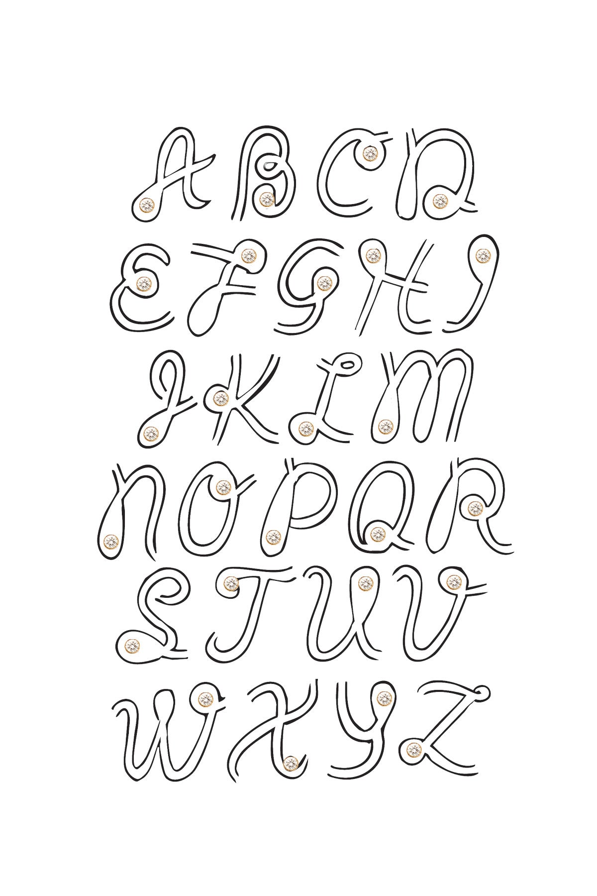 Lumiere Letter Necklace