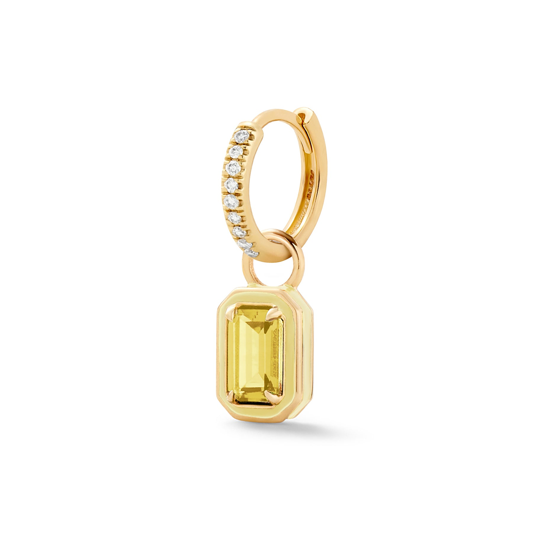 Yellow Citrine / Diamond