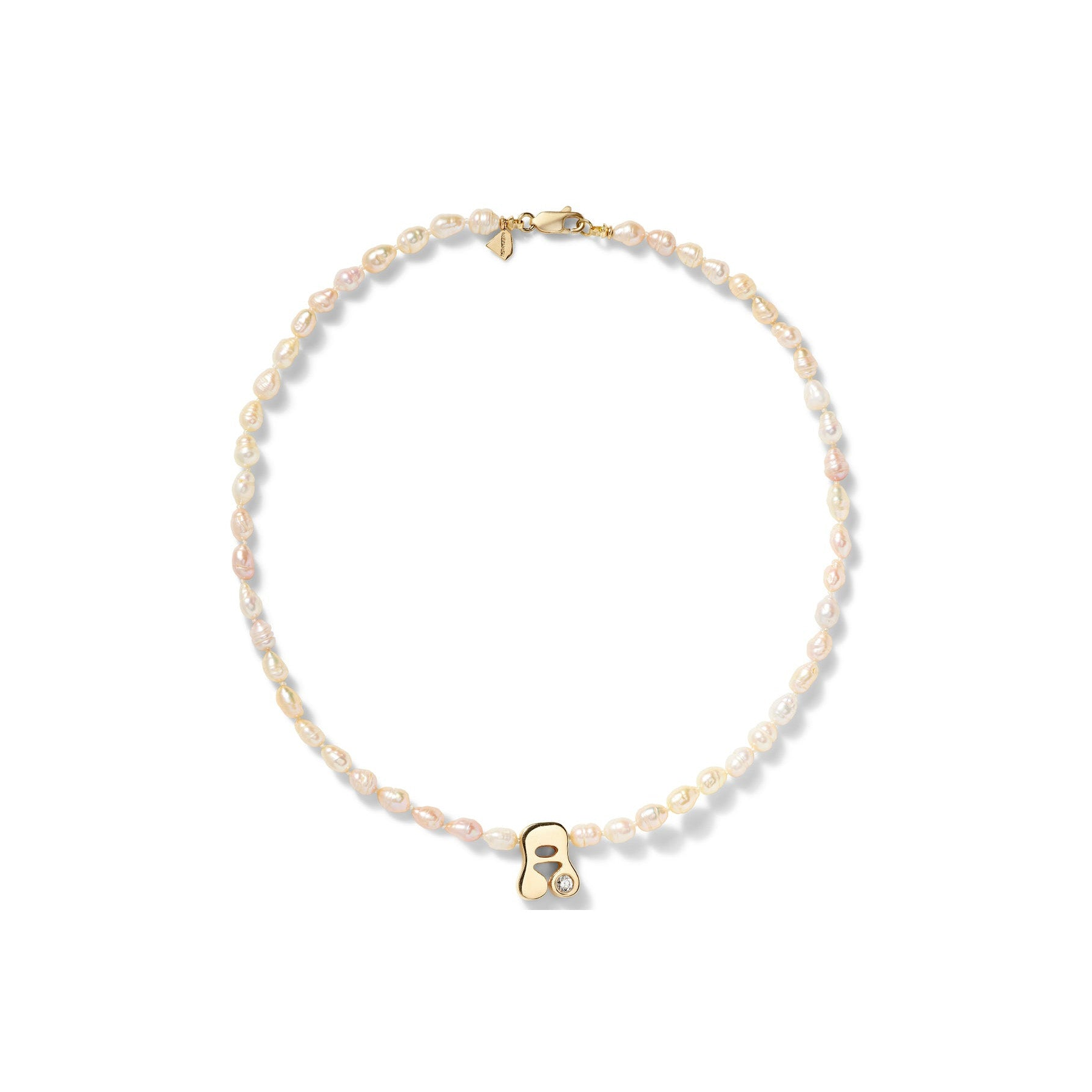 Stellar Letter Pearl Necklace