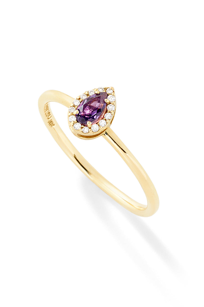 "A" Diamond Stack Ring - In Stock