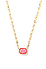 Bezel Basket Necklace
