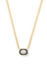 Bezel Basket Necklace