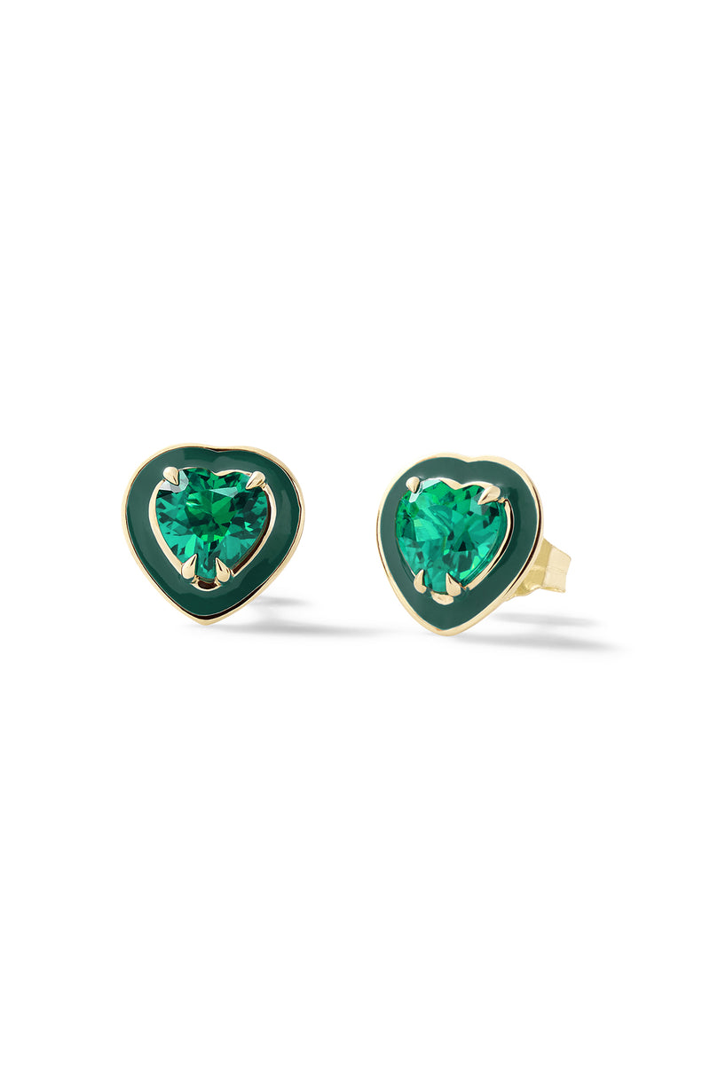 Small Heart Cocktail Studs