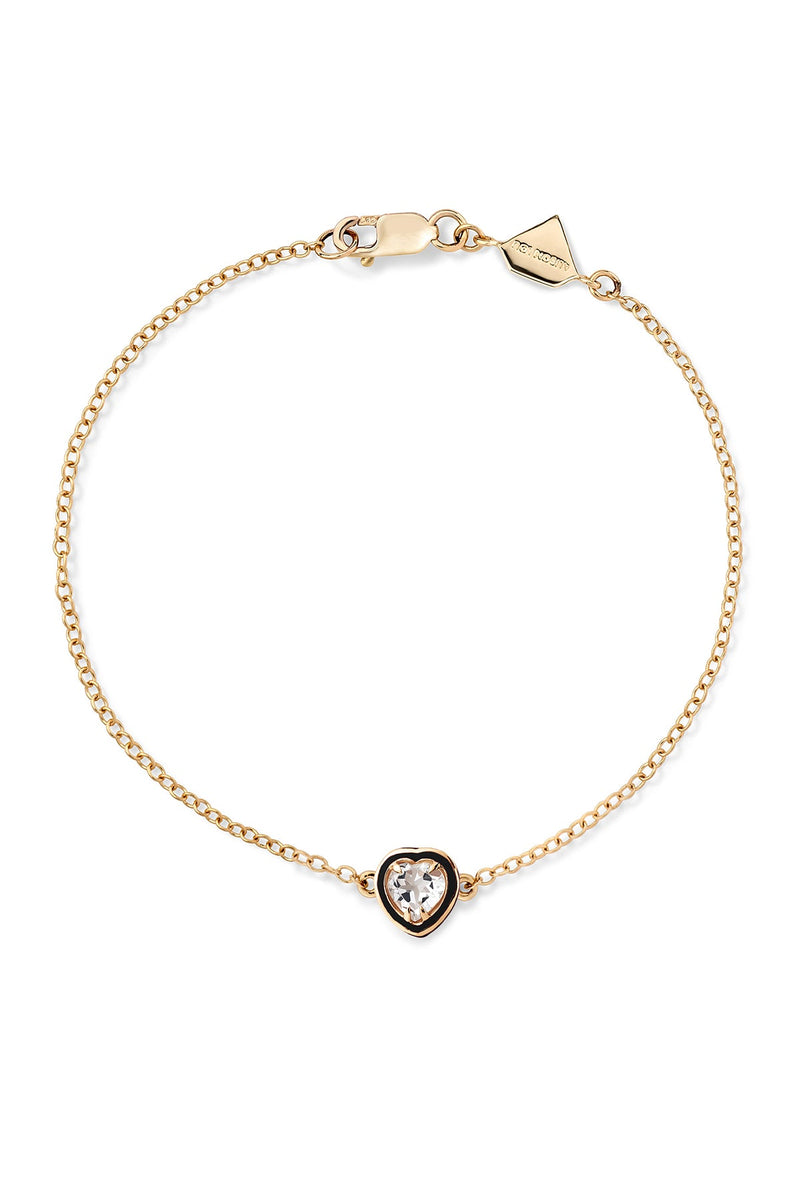 Heart Cocktail Bracelet - White Topaz - In Stock