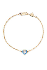 Heart Cocktail Bracelet - White Topaz - In Stock