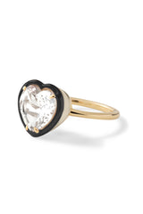 Heart Cocktail Ring - White Topaz - In stock