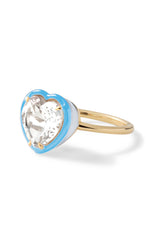 Heart Cocktail Ring - White Topaz