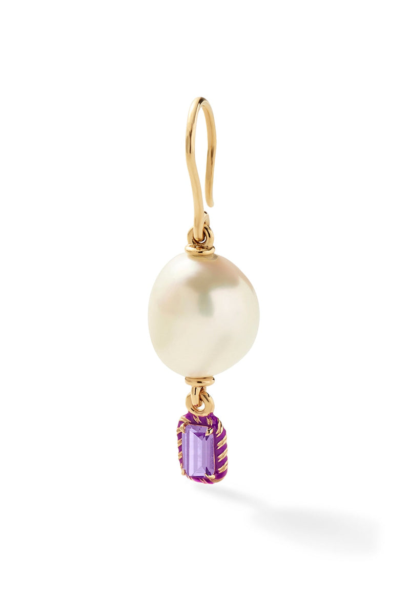 Cocktail Streamer Pearl Drop Earring - In Stock