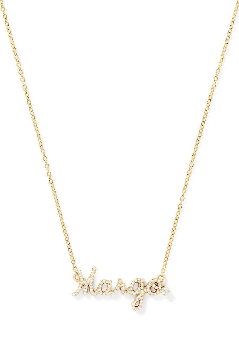 Custom Pavé Word Necklace