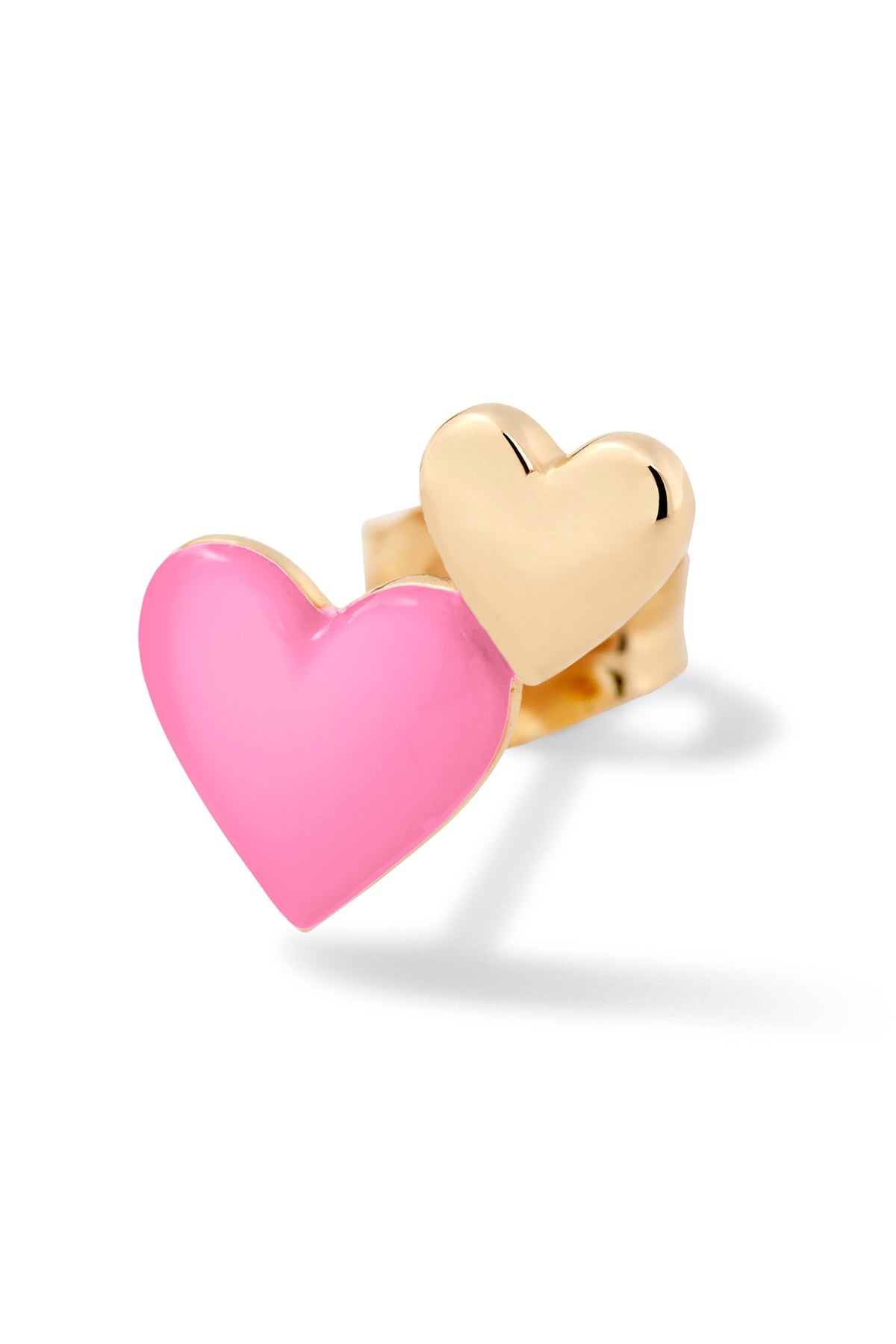Double Heart Stud