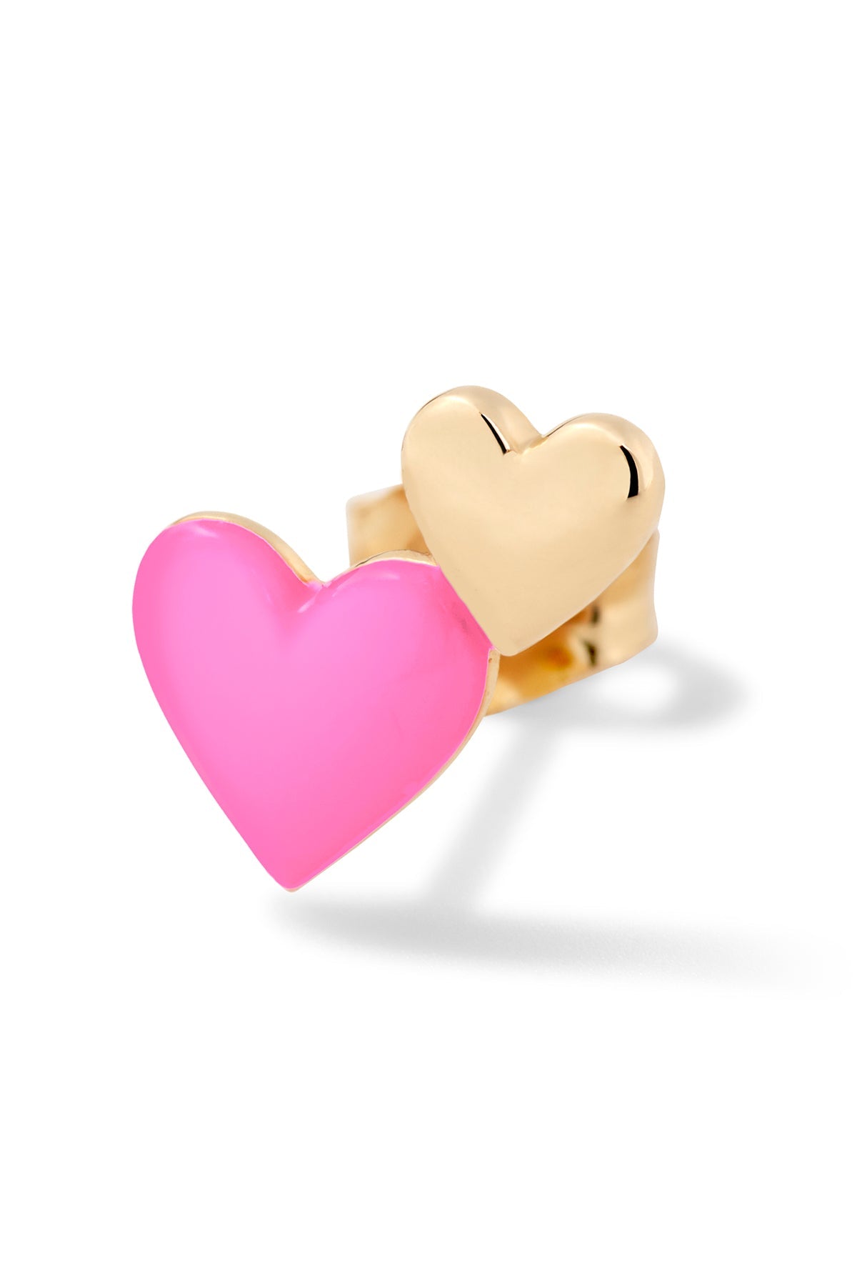 Double Heart Stud