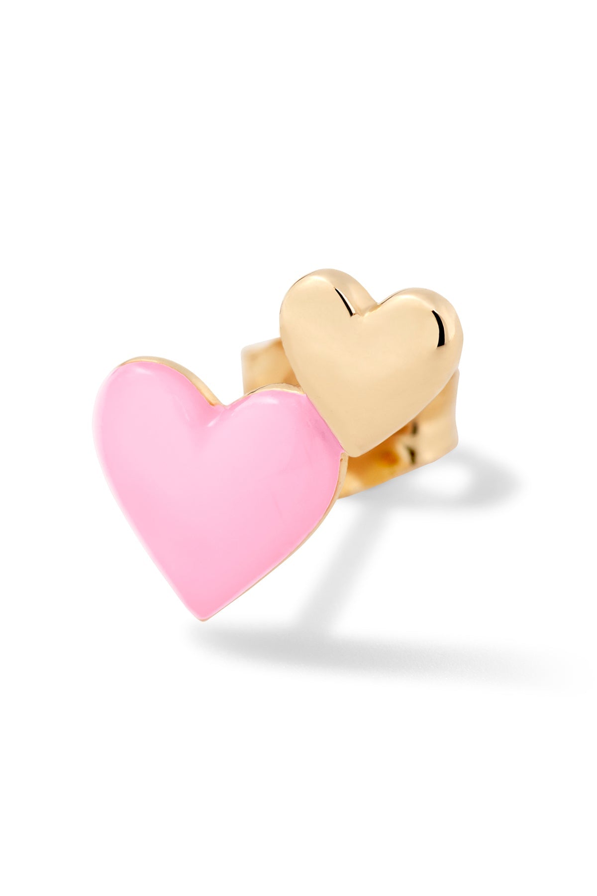 Double Heart Stud