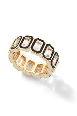 Rectangular Cocktail Eternity Band - In Stock