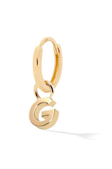 Letter Gold Huggie - In Stock