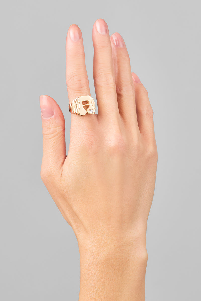 Letter c ring sale