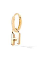 Letter Gold Huggie - In Stock