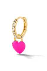 Tiny Heart Huggie