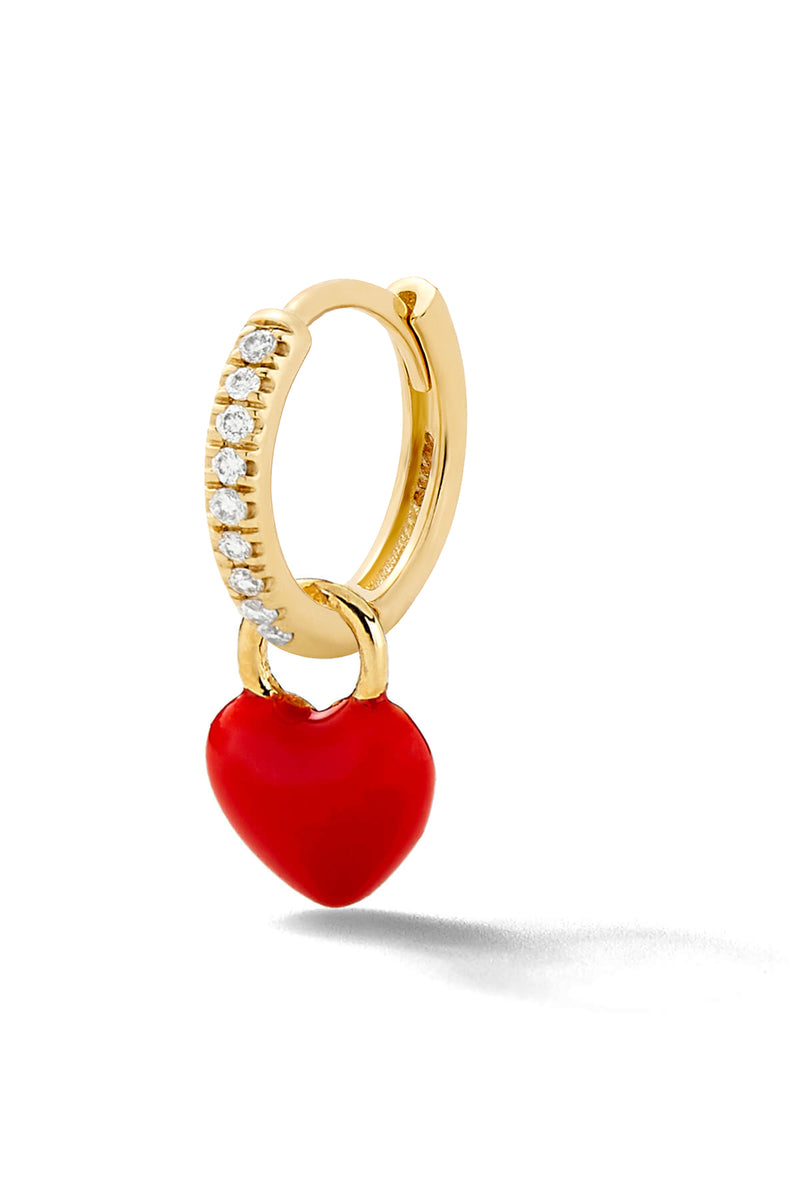 Tiny Heart Huggie