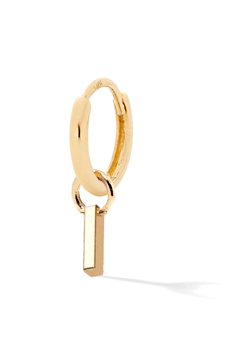 Letter Gold Huggie - In Stock